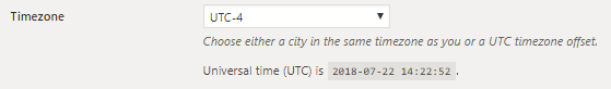 WordPress time zone settings WordPress time zone settings