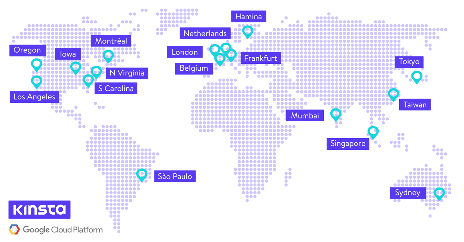 Kinsta Server Locations Kinsta Server Locations